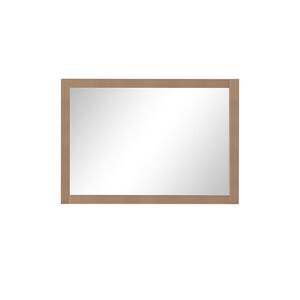 40.00 in. W x 28.00 in. H Framed Rectangular Bathroom Vanity Mirror in Almond Latte