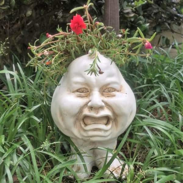 その他 Three Eyed Smiling Face STATUE ORIGINAL Three Eyed Smiling Face STATUE ORIGINAL