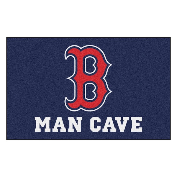 FANMATS MLB - Boston Red Sox Man Cave UltiMat 5 ft. x 8 ft. Indoor Area Rug