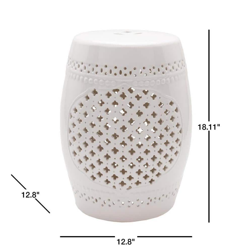 Decarolous White Stool - thumbnail 3