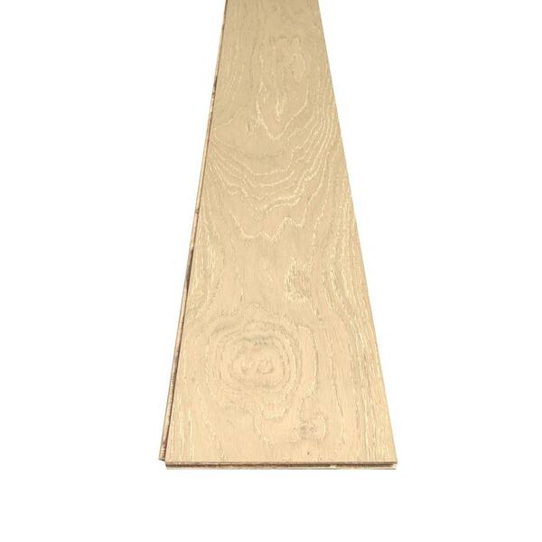 Mohawk Village Square Conch Oak 0.37 in. T x 6.5 in. W Wirebrushed Engineered Hardwood Flooring (27 sq. ft./case)