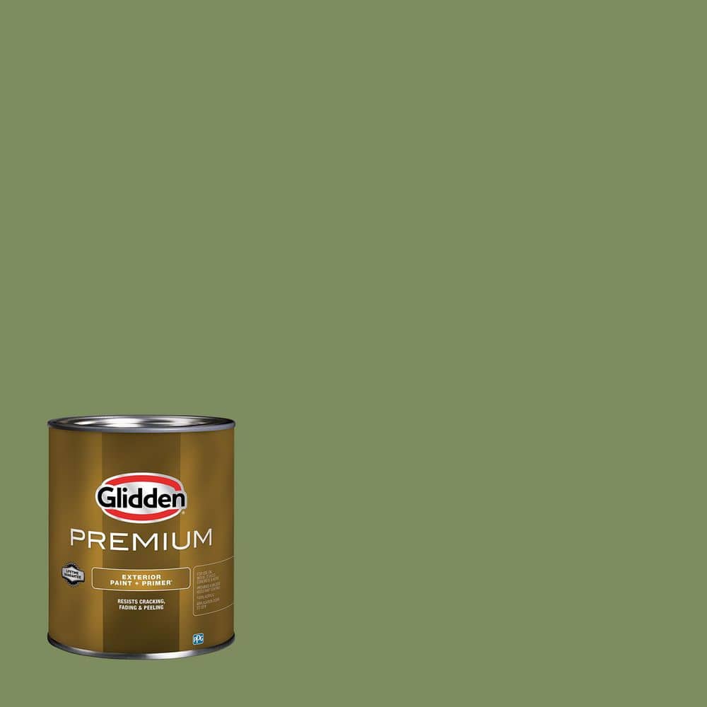 Glidden Premium 1 qt. Moss Point Green PPG1121-6 Semi-Gloss
