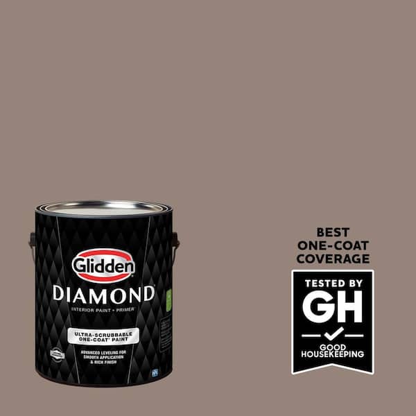Glidden Diamond 1 gal. Ranch Mink PPG1075-5 Satin Interior Paint with Primer