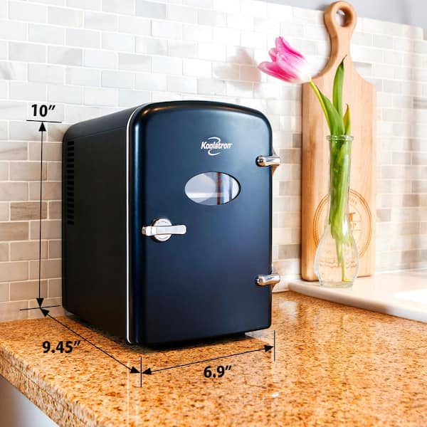 Mini Fridge Small Refrigerator Compact Small Cooler Portable Dorm Home Black