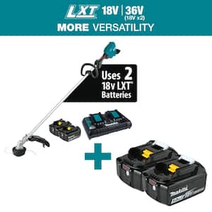 LXT 18V X2 (36V) Lithium-Ion Brushless Cordless String Trimmer Kit (5.0Ah) with LXT 18V Battery Pack 5.0 Ah (2-Pk)