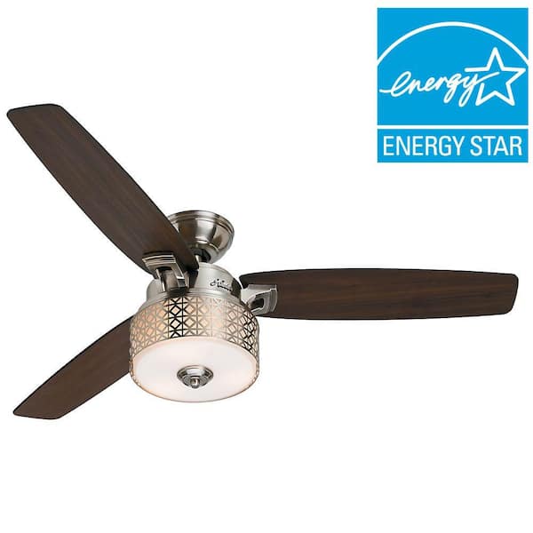 Hunter Camille 52 in. Brushed Chrome Indoor Ceiling Fan