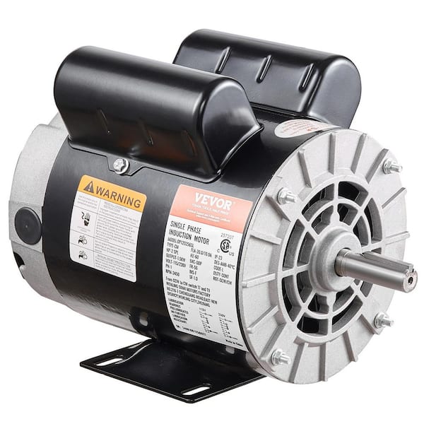 Air Compressor Motor 2HP SPL 5/8 in. Keyed Shaft Electric Motor Single Phase 115/230V 15/7.5A 56HZ Frame CW/CCW Rotation
