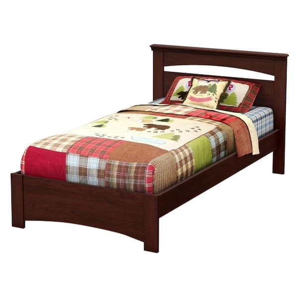 South Shore Libra Royal Cherry Twin-Size Complete Bed