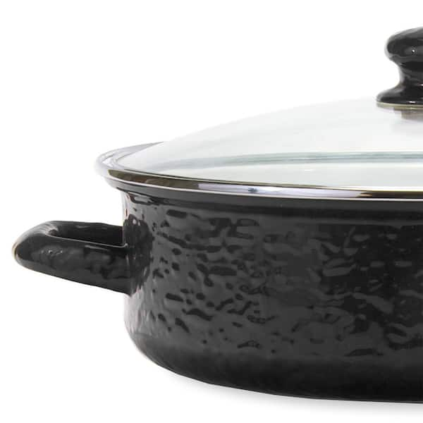 BL80 5 qt Saute Pan - Black Swirl Design UPC 619199801345 – Golden Rabbit  Enamelware