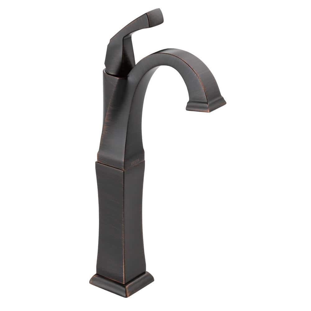 Delta Dryden Single Hole SingleHandle Vessel Bathroom Faucet in Bronze 751RBDST