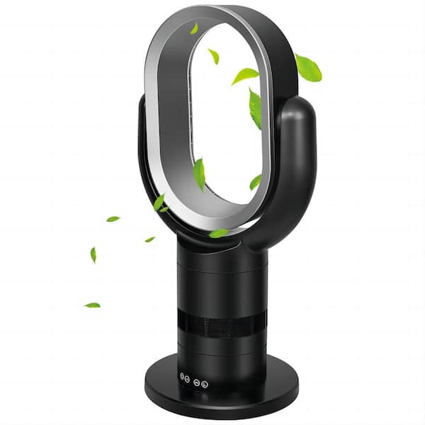 GVODE 24 in. Portable Bladeless Fan Small Table Fan With 10 Speeds Settings, 10h Timing Closure and Low Noise, Black