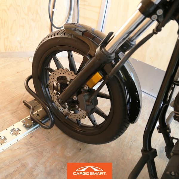 CargoSmart Motorcycle Wheel Chock for E-Track and X-Track 1731