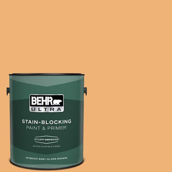 BEHR ULTRA 1 gal. #290D-4 Arizona Extra Durable Semi-Gloss Enamel Interior Paint & Primer