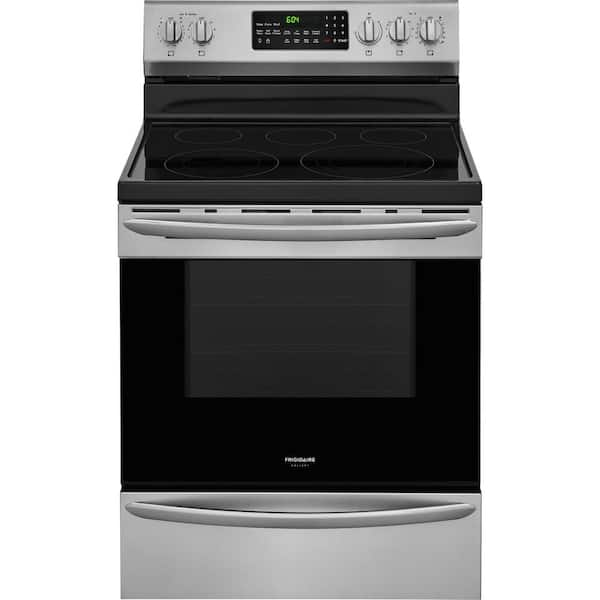 Frigidaire 5.7 cu. ft. Electric Range with Convection Self-Cleaning Oven in Stainless Steel