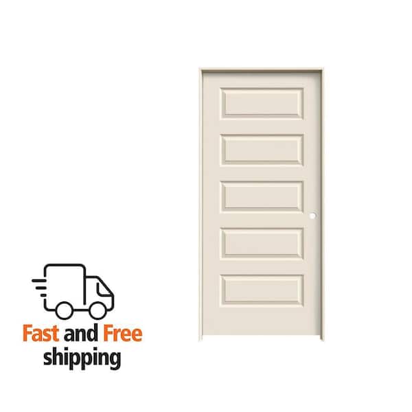 MMI DOOR 36 in. x 80 in. Smooth Rockport Left-Hand Solid Core