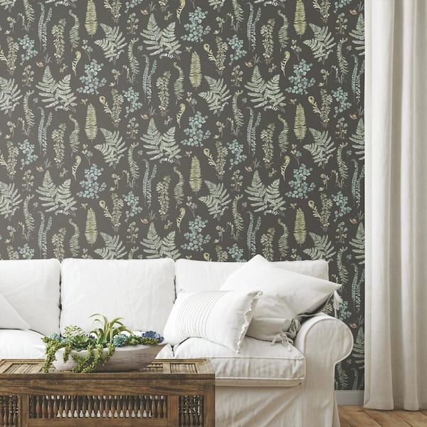 Lisa Audit Fern Study Vinyl Peel and Stick Wallpaper (28.29 sq. ft.)