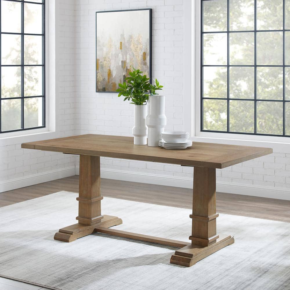 Joanna Rustic Brown Reclaimed Wood Farmhouse Dining Table