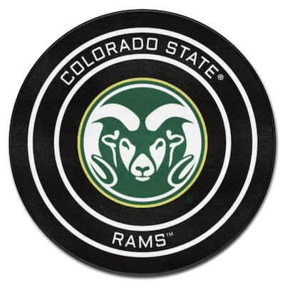 FANMATS NHL Retro Colorado Rockies Black 2 ft. Round Hockey Puck