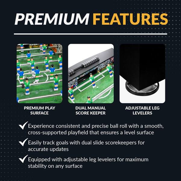 Hathaway Playoff 4 ft. Foosball Table, Soccer Game for Kids Hathaway Playoff 4 ft. Foosball Table, Soccer Game for Kids