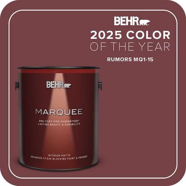 BEHR MARQUEE 1 gal. #MQ1-15 Rumors One-Coat Hide Matte Interior Paint & Primer