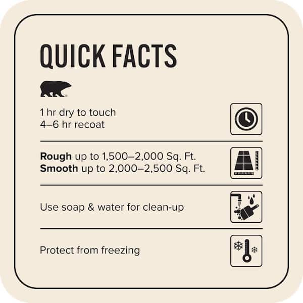 5 gal. #PPU5-10 Heavy Cream Self-Priming 1-Part Epoxy Satin Interior/Exterior Concrete and Garage Floor Paint