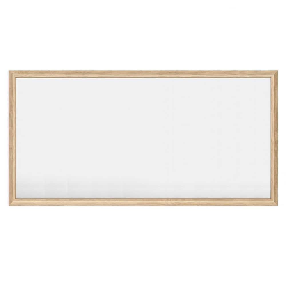 72 in. W x 36 in. H Rectangular Aluminum Alloy Framed & Tempered Glass Wall Bathroom Vanity Mirror in Light Yellow Wood price history on PriceWatchPro