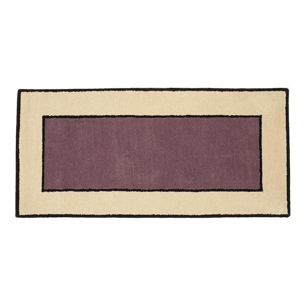 ACHLA DESIGNS 2 ft. x 5 ft. Contemporary II Rectangular Hearth Rug, Dusk