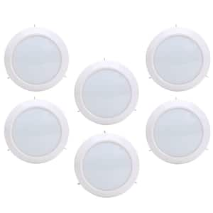 6 in. Canless LED Downlight 2700K New Construction and Remodel Integrated LED Recessed Light Kit (6-Pack)