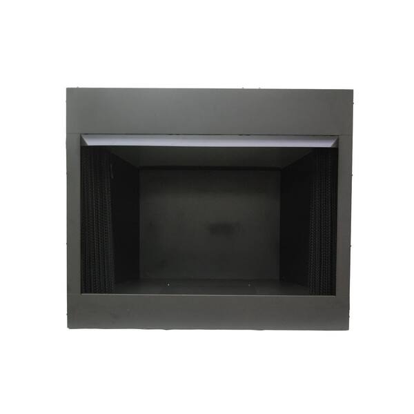 Emberglow 36 in. Vent Free Dual Fuel Circulating Firebox Insert with Screen in Black