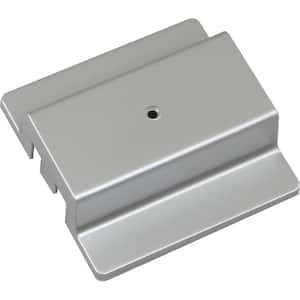 Silver Gray Floating Canopy/Floating Connector for 120-Volt 1-Circuit/1-Neutral Track Systems
