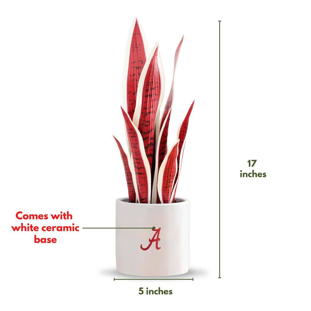 Eternal Green 18'' Faux Snake Plant in Plastic Pot