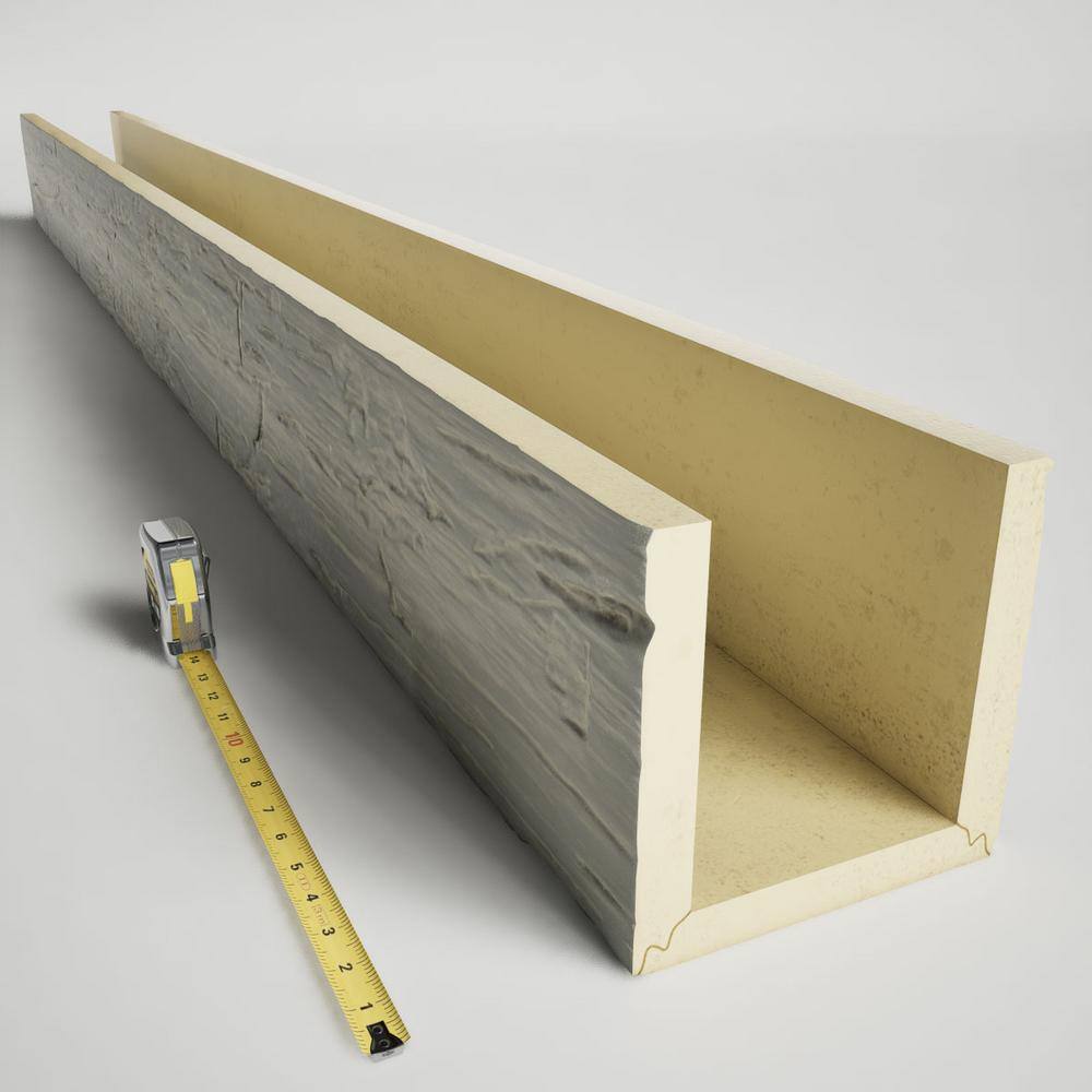 Hand Hewn Cashmere Faux Wood 12" x 12" Ceiling Beam