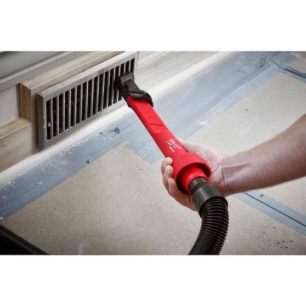 Milwaukee - AIR-TIP 1-1/4 in. - 2-1/2 in. 3-IN-1 Crevice & Brush Tool Wet/Dry Shop Vacuum Attachment (1-Piece)