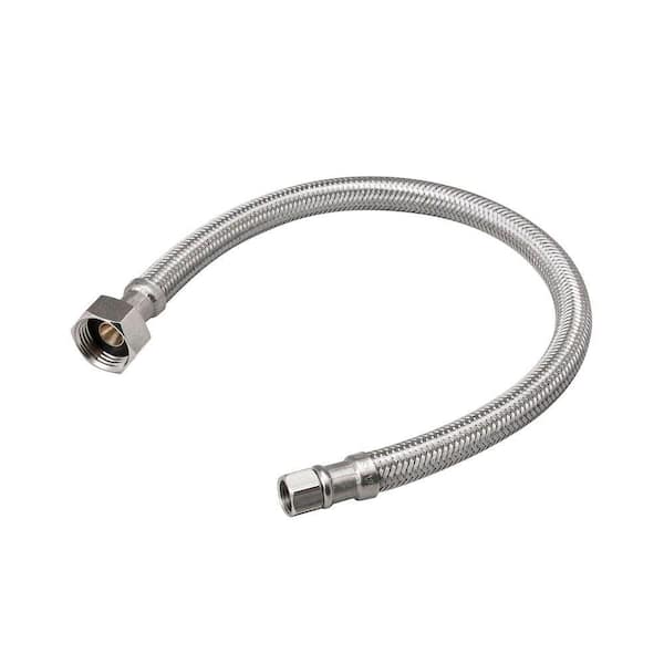 Unbranded 1/2 in. OD x 1/2 in. FIP x 20 in. Stainless-Steel Braided Faucet Supply Line