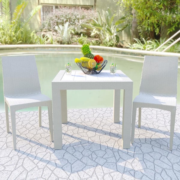 White square clearance outdoor dining table