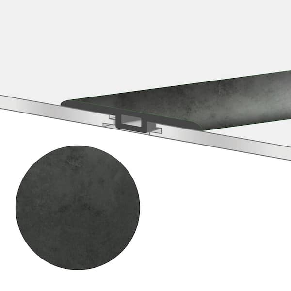 TerraCore Gauged Slate 1-3/4 in. W x 47-1/4 in. L x 0.27 in. T Vinyl Reducer Molding Trim