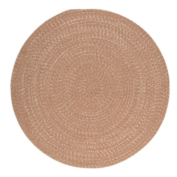 Home Decorators Collection Cicero Evergold 6 ft. x 6 ft. Round Braided Area Rug