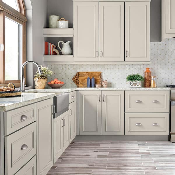 1 gal. #MS-32 Glacier White Semi-Gloss Enamel Interior/Exterior Cabinet, Door & Trim Paint