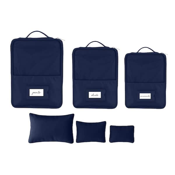 6 Piece Deluxe Packing Cube Set in Midnight