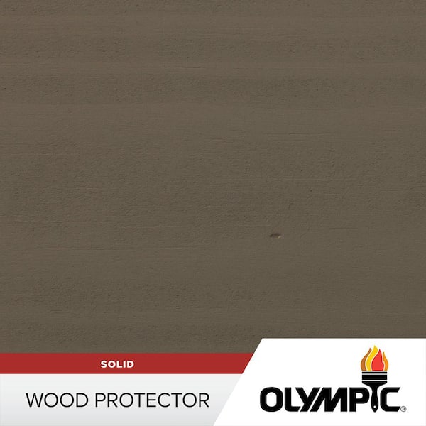 Olympic Wood Protector 1 gal. SC-1003 Antique Silver Exterior Solid Stain Plus Sealer in One