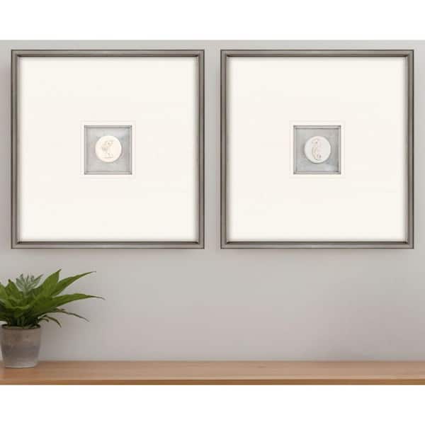 2 Piece Framed Graphic Print Animals 22.00 in. x 22.00 in.