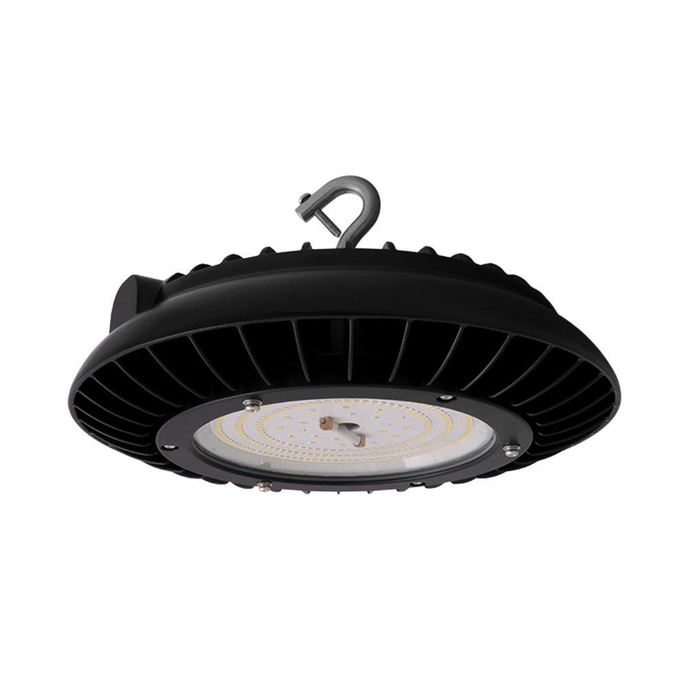 NICOR HBC3 10.8 in. 800-Watt Equivalent Integrated LED Black High Bay ...