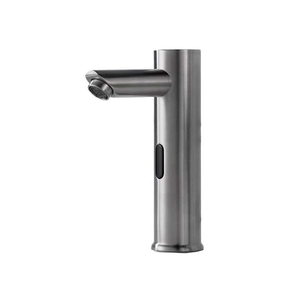 Single Hole Bathroom Sink Faucet Touchless Automatic Sensor Faucet in Brushed Nickel (8.07 in.) price history on PriceWatchPro