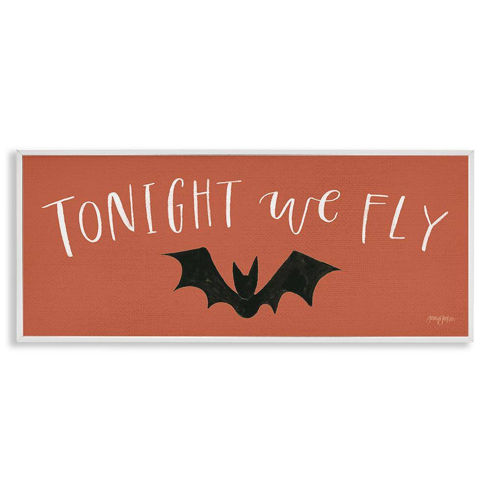 Tonight We Fly Halloween by Jenaya Jackson 1-Piece Framed Graphic Print Typography Poster Art Print 30 in. x 13 in. price history on PriceWatchPro