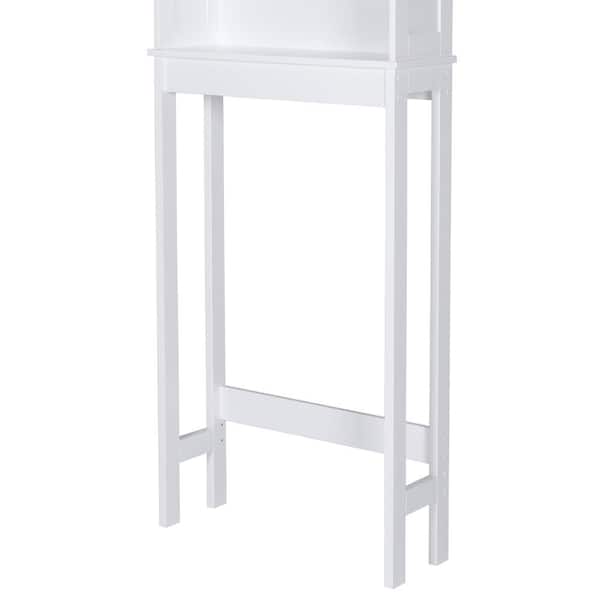 VEIKOUS 22.4-in x 66.9-in x 7.4-in Gray 2-Shelf Over-the-Toilet Storage in  the Over-the-Toilet Storage department at