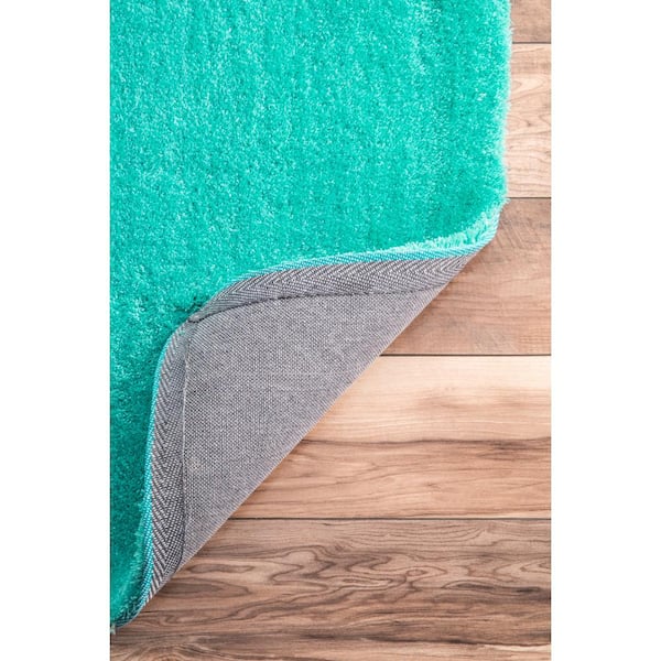 nuLOOM Luxe Ombre Turquoise 8 ft. x 8 ft. Square Rug HJOS02A-S808