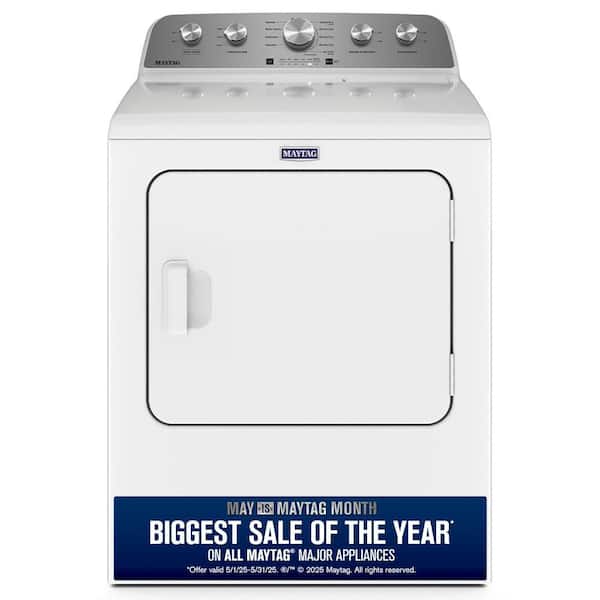 7.0 cu. ft. Vented Gas Dryer in White