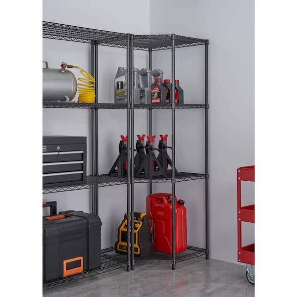 Garage corner on sale shelving unit