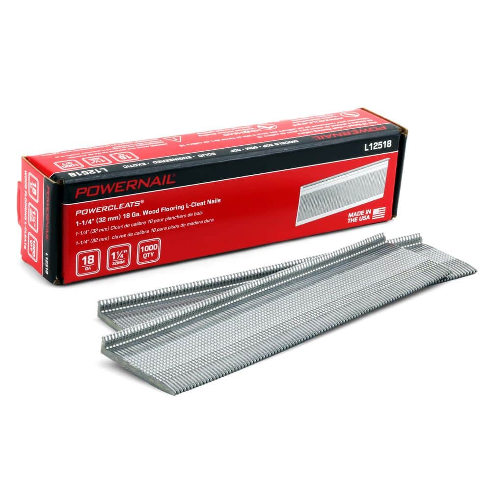 1-1/4 in. x 18-Gauge Powercleats Hardwood Flooring Nails (1000-Pack)