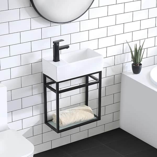 19.5 in. Pierre Bath Vanity with Vanity Top in Glossy White Basin